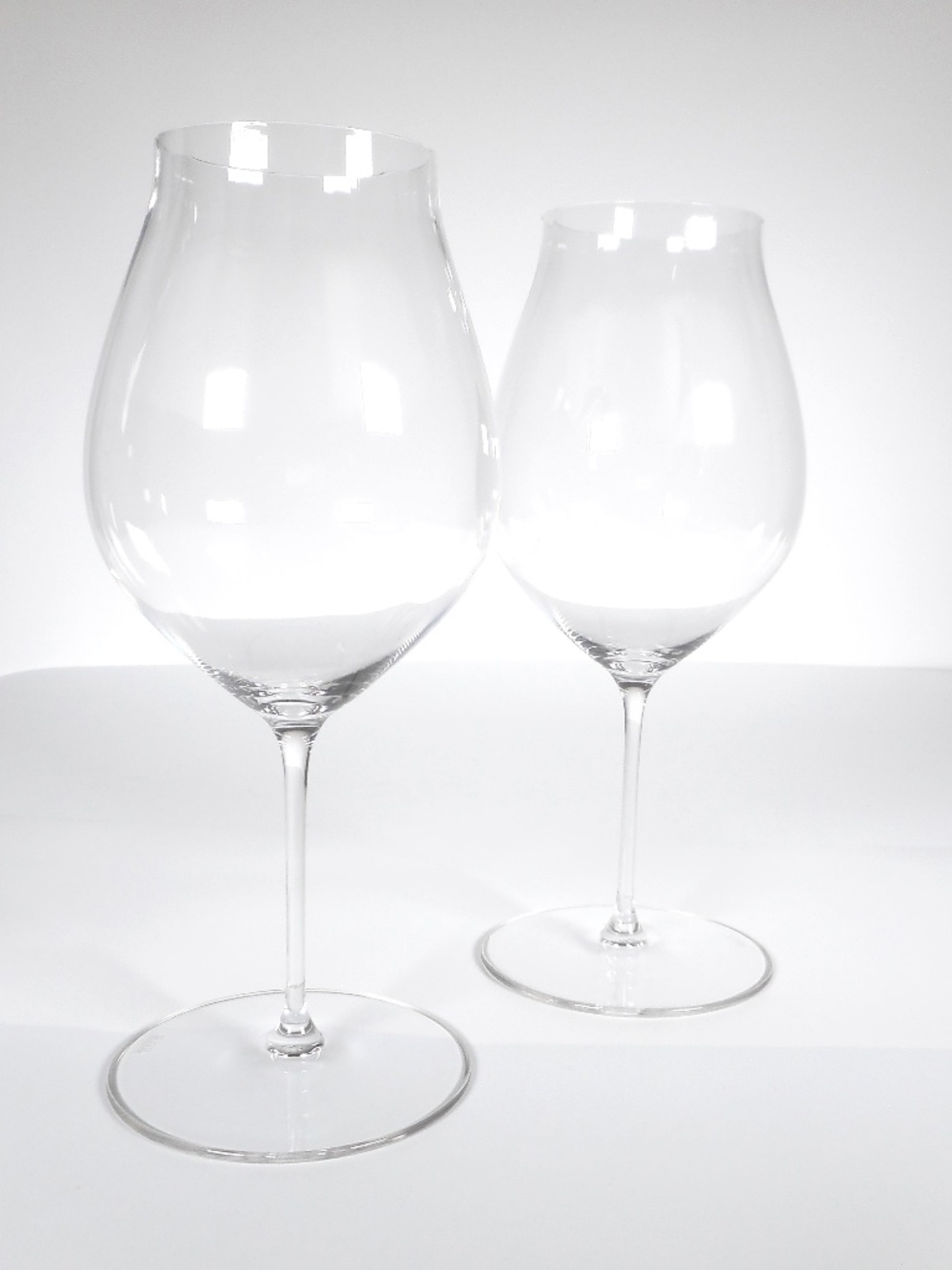 2 RIEDEL Crystal Sommeliers Burgundy Grand Cru Red Wine Glasses Set Block Letter